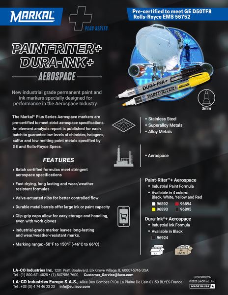 Sales Sheet - Paint-Riter+ & DURA-INK+ Aerospace