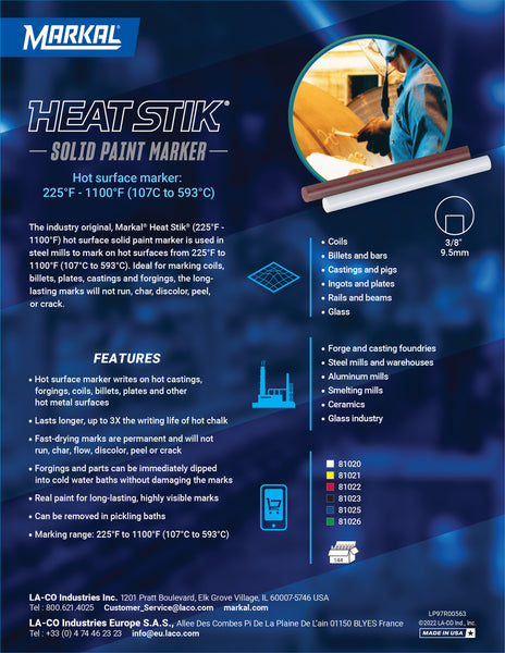 Sales Sheet -HEAT STIK 225-1100F 